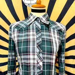 🌈 Amazing plaid European tunic dress